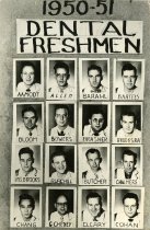 Page 1 of 1950-1951 dental freshmen composite photos