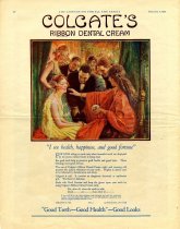Colgate Ribbon Dental Cream advertisement from Companion for Family, 1921