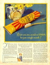 Ipana "won't you too switch" toothpaste advertisement, 1926