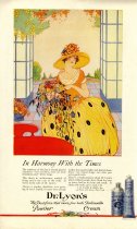 Dr. Lyon's tooth powder and dental cream advertisement ca. 1916