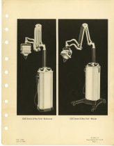 Advertising page for the stationary and mobile GE CDX Dental X-Ray Units