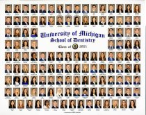 University of Michigan School of Dentistry Class of 2021 composite