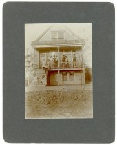Family  on the front porch