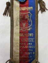 Towarzystwo Bracia Tade. Kosciuszki Grupa 383 1897 Double-Sided Ribbon