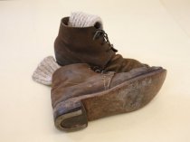 Union uniform shoes, with socks, worn by Union soldiers (Reproductions)