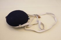 Union round metal canteen in dark blue