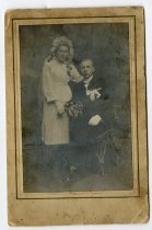 wedding photo made in a studio