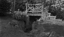 Wooden Bridge near Orange Balustrade  c 1910
