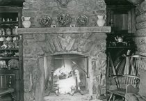 Tea Time in the Log Cabin  about 1909