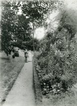 John & Lydia in Formal Garden  circa 1913