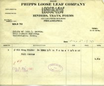 Selected Compton Invoices:  Vendors O - P  1925