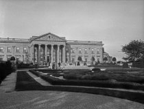 People Strolling in Front Gardens at Widener Estate, Jenkintown, PA  1924