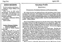 THE MORRIS GARDENER Volunteer Newsletter  1990