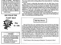 THE MORRIS GARDENER Volunteer Newsletter  1990