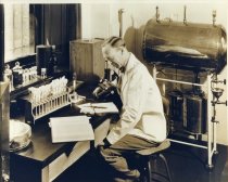 Dr. H. H.York in the Lab at Compton  1933