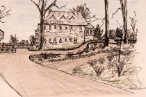 Sketch of Widener