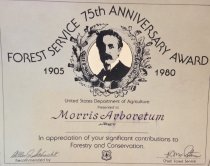 Forest Service 75th Anniversary Award  1980