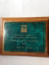 Paul Meyer Award, Professional Citation  2001