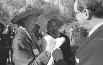 Mrs. Hamilton with Judith Roden and Dr. Klein at the Fernery Dedication 1994