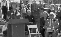 Dodo Hamilton Speaking at the Fernery Dedication - 1994