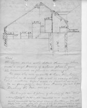 Architectural Sketch: Palm House potting shed 1894