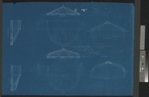 Two Fernery Roofline Proposals for Fern House, with Steps, and Roof Details 1898