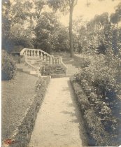Lydia's Seat & Pool in Formal Garden,1913