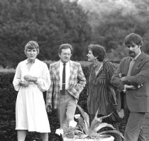Ann and Paul Rhoads and Carol and Colin Franklin at Moonlight & Roses  1984