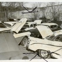 Abandoned Cars at Mount Vernon Police Department lot