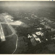 Aerial view of Westchester County Airport looking north - Runway #29