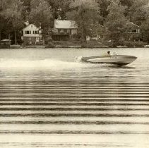 Speedboat on Peach Lake