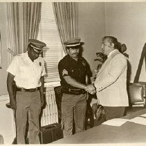 Mount Vernon Police Department promotions - Chief McCoy, Sergeant Geberth, Commissioner Mosca