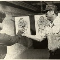 Mount Vernon Police Department officer Joseph Montana instructing officer in use of firearm
