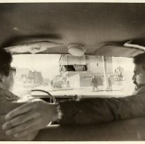 Mount Vernon Police Department plainclothes patrolmen in car on 3rd Street