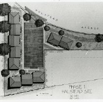 Architectural drawing of Halstead site - affordable housing