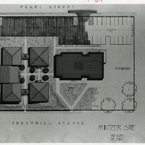 Aerial view of architectural drawing of Mintzer site