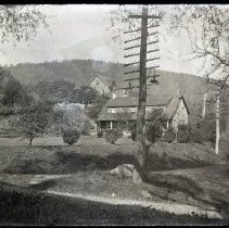 Brett Tavern (Newman, Sarno house), 347 Bradhurst Avenue, October 12, 1916 - looking northwest at the intersection of Bradhurst Avenue (foreground) and Brighton Avenue