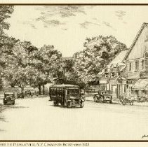 Depot Square opposite the Pleasantville Community House, circa 1923
