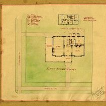 Plan for a house at the northwest corner of Livingston Avenue and Greenridge Avenue - George B. Hooper, architect
