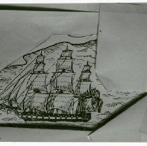 Drawing of the HMS Vulture
