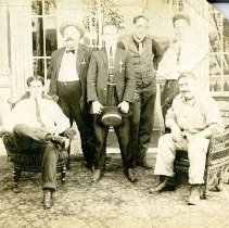 Employees at Thanhauser Studio on Evans Street - Ernest J. Martin second fr