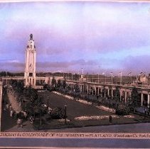 North section of the collonade of amusements