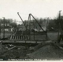 Construction of the New York, Westchester & Boston Railway, February 1, 1911 - looking east from 4th Avenue