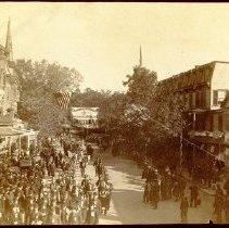 Firemen's parade on Main Street
