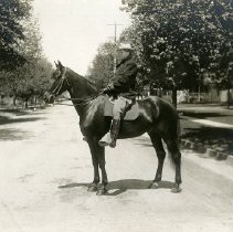Dr. Henry Ernest Schmid / H. Ernest Schmid on horseback