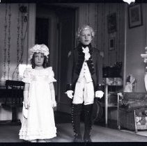 Columbus O'Donnell Iselin II and Marie Iselin LaFarge in 18th century costumes