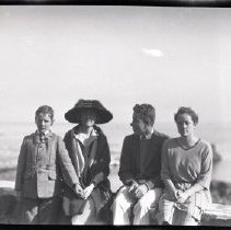 Unidentified members of the Iselin family at Breakwater House