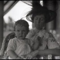 Unidentified members of the Iselin family at Breakwater House