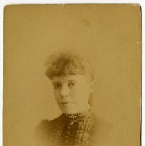 Maria C. Lovelett Rodgers age 18, (1869-1954), William. B. Rodgers, Cabinet Card