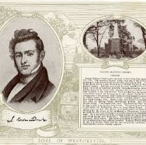 Joseph Rodman Drake and his grave in the Hunt Cemetery (Drake Cemetery)